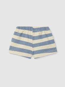 Shorts Pull-up in Jersey e Lino a Righe