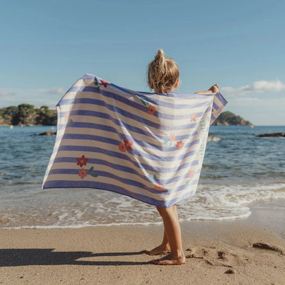 Asciugamano Telo Mare Bimba 60x120cm - 100% Cotone Biologico