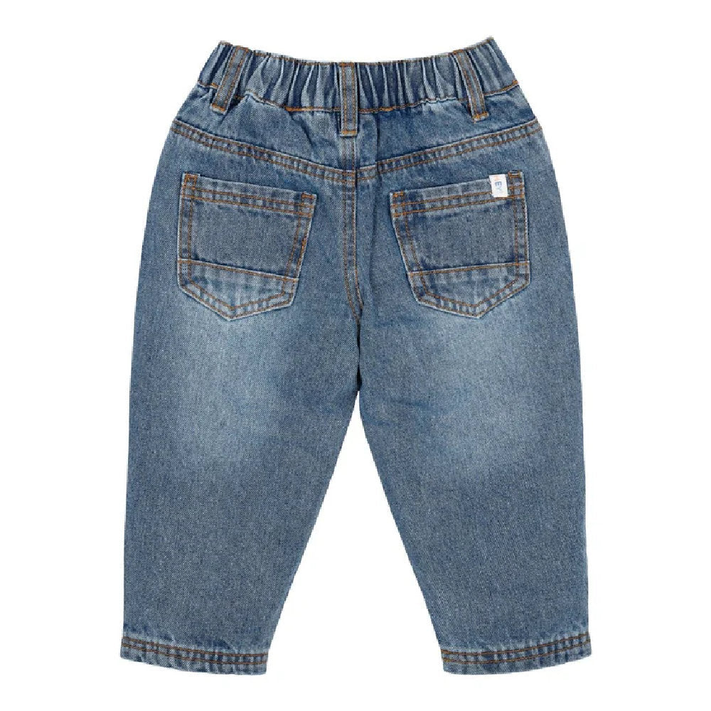 Pantaloni Jeans in Cotone Biologico - Denim
