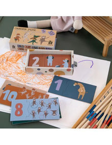 Puzzle educativo muratori - Impara a contare