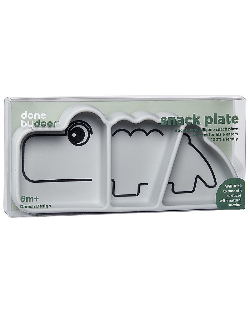 Piatto a scomparti anti-scivolo stick&stay croco