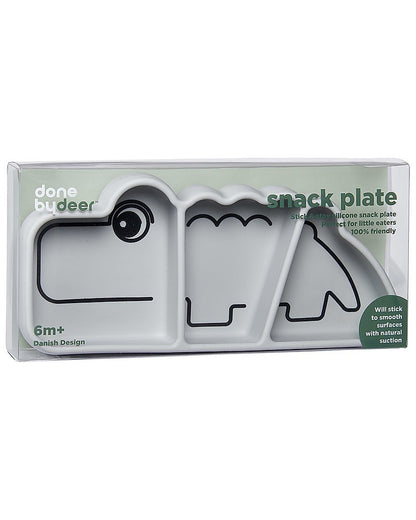 Piatto a scomparti anti-scivolo stick&stay croco