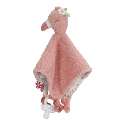 Doudou fenicottero Little Dutch con portaciuccio - Safari Friends Flamingo