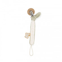 Catenella porta ciuccio in tessuto - Clip in Legno
