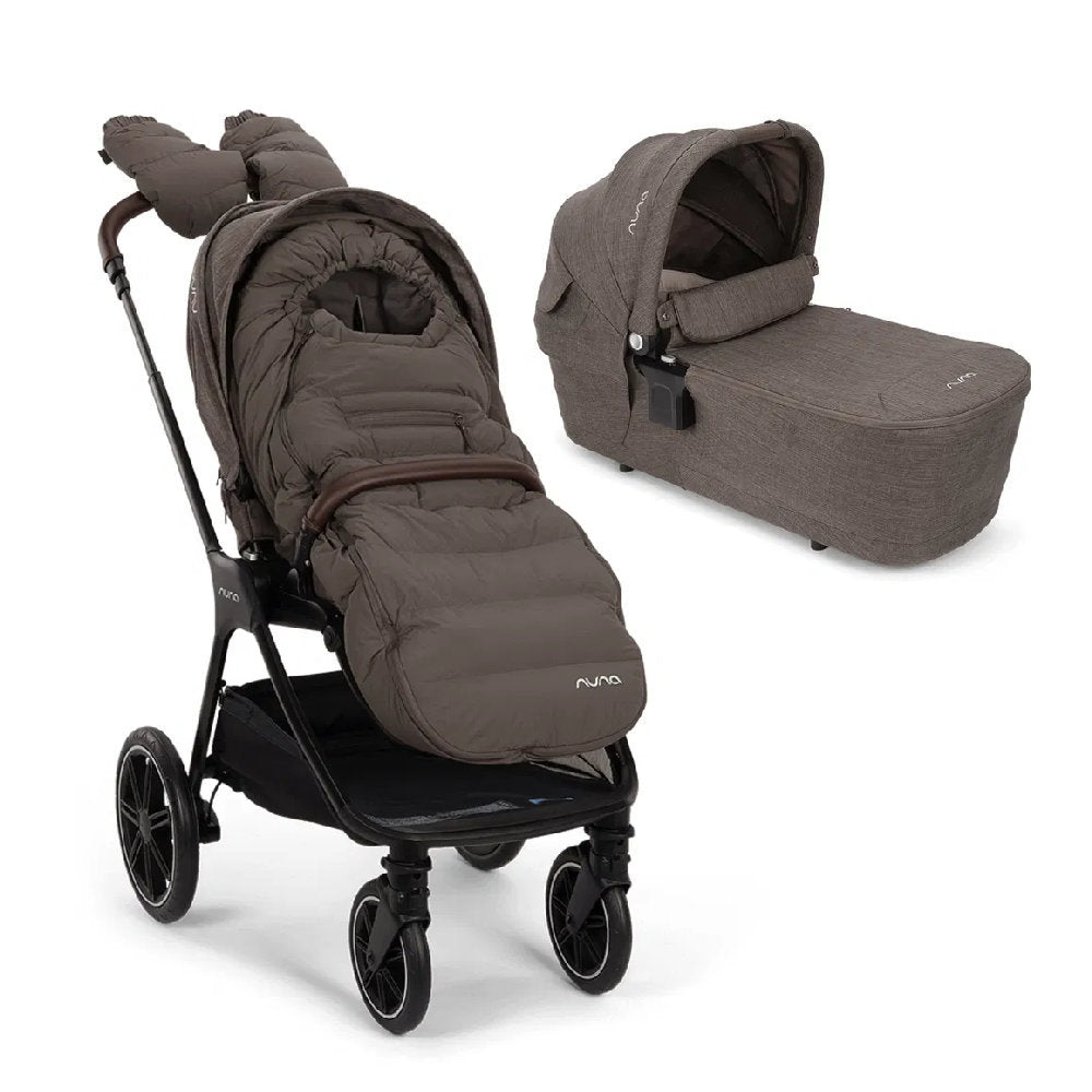 Nuna - Passeggino e Navicella 'Nuna TRIV LX All-Season Set' con Kit Invernale e Parapioggia