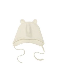 Cappello in lana merino/seta con orecchie Teddy