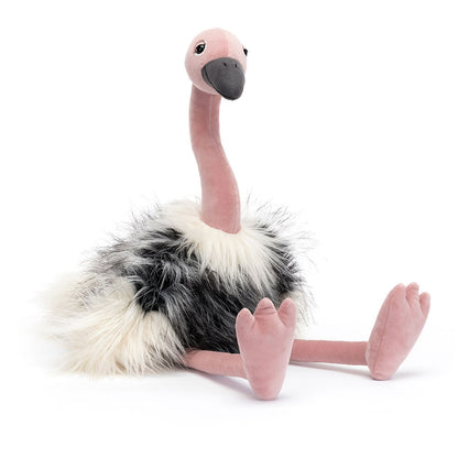 Peluche morbido struzzo ramonda
