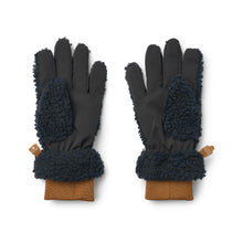 Guanti Demi Pile - Navy/Gold Caramel