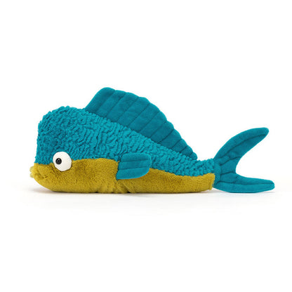 Peluche morbido pesce delano dorado