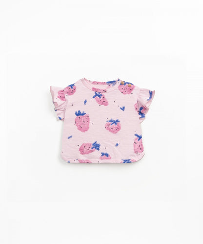 T-shirt in jersey stampato