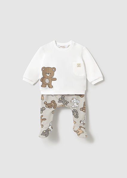 Completo neonato pullover e pantalone lungo