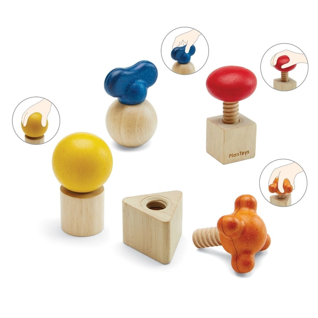 Dadi e bulloni in legno