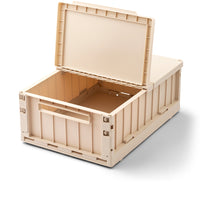 Contenitore Sotto-Letto con Ruote e Coperchio a Doppia Apertura (20 Litri)