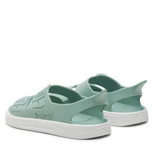 Ciabatte da spiaggia in gomma irky veg - pastel green/white