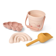 Set da Spiaggia Mini Butterfly in Morbido Silicone - Secchiello, Paletta e Formine
