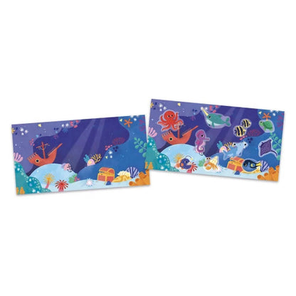 Kit Creativo Adesivi Riposizionabili 'Mondo Sottomarino' (30 Pezzi)