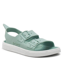 Ciabatte da spiaggia in gomma irky veg - pastel green/white