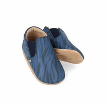 Scarpine Soft Sole Zebra Navy
