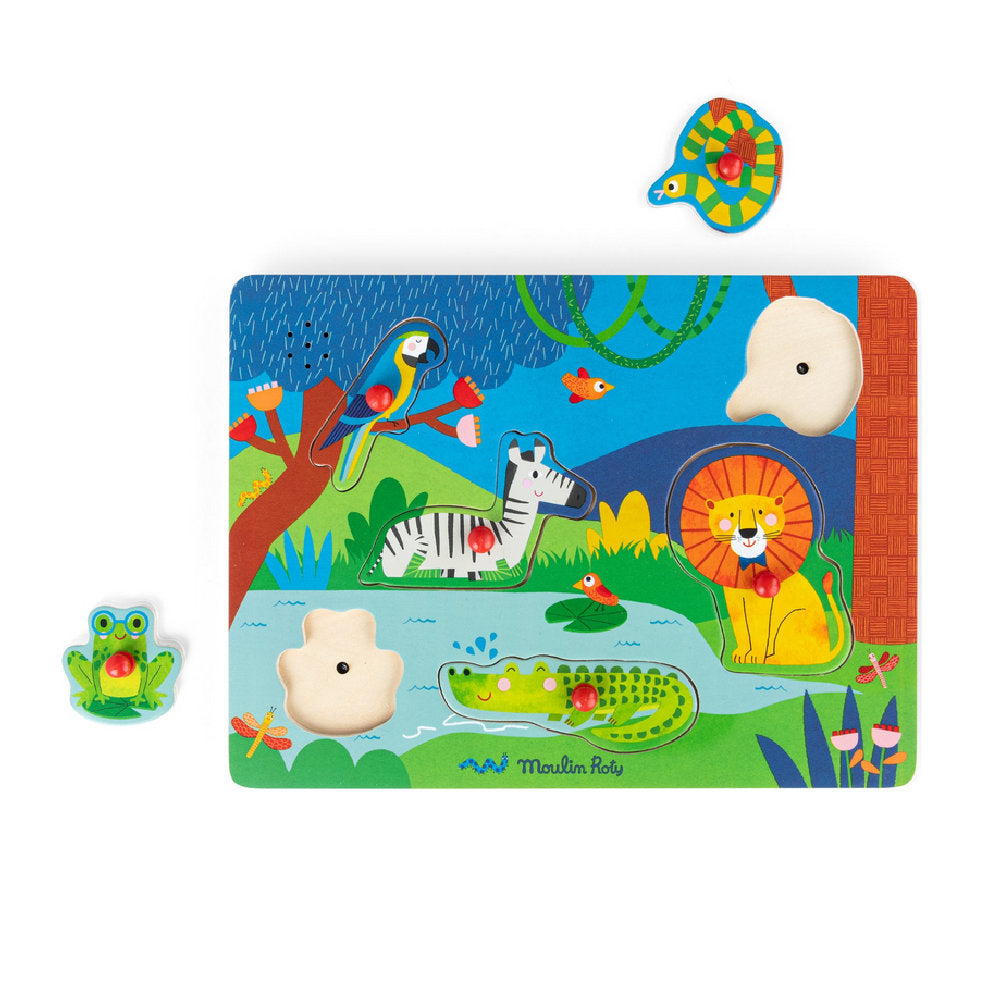 Puzzle sonoro in legno - Dai 12 mesi