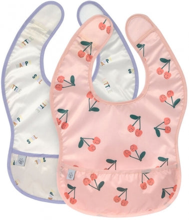 Bavaglino con velcro Waterproof - Confezione 2 pezzi