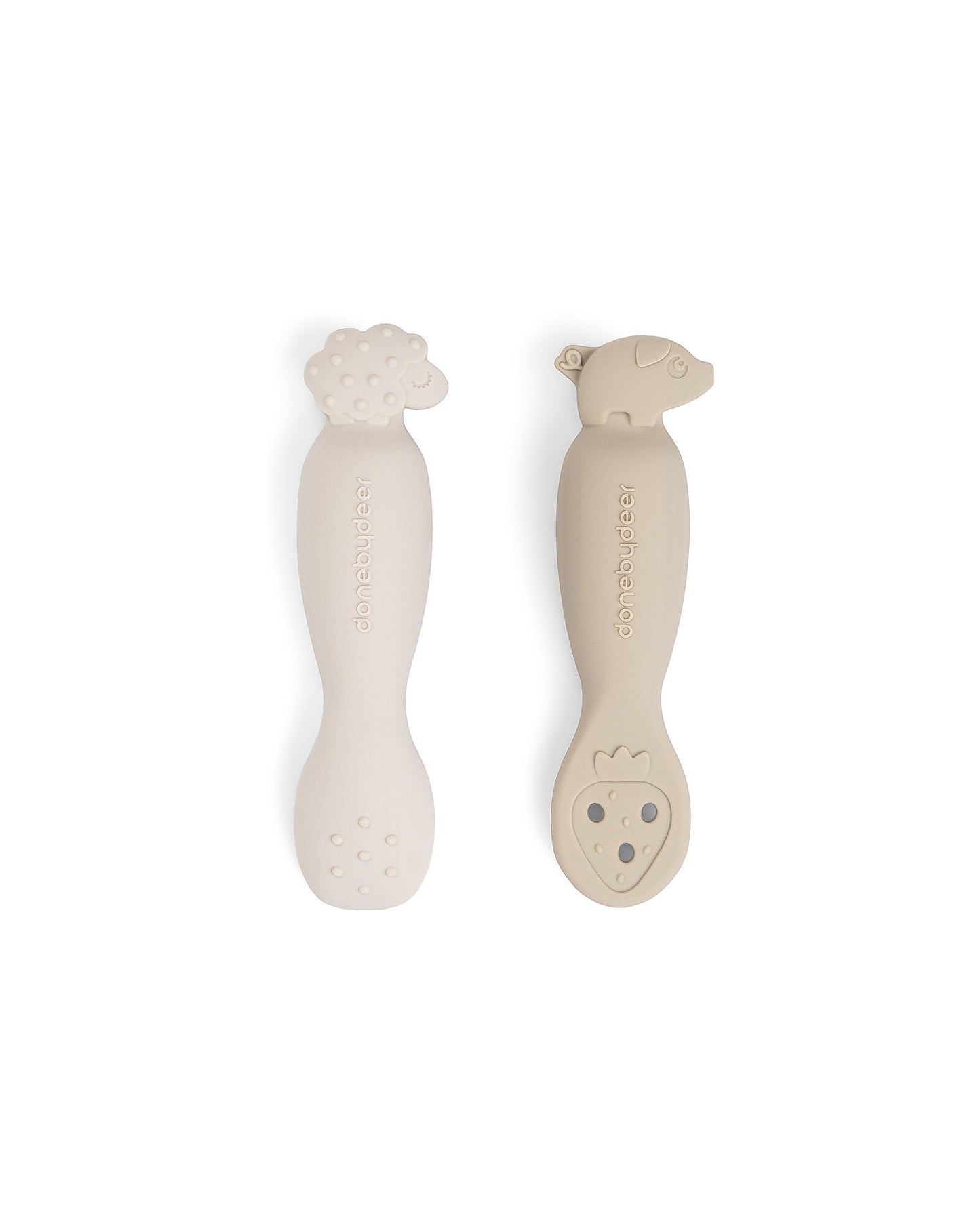Set 2 cucchiai da apprendimento in silicone - tiny farm