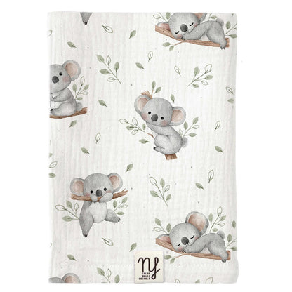 Mussola per neonato in doppia garza di Cotone (Multiuso e Made in Italy) - 90x65cm