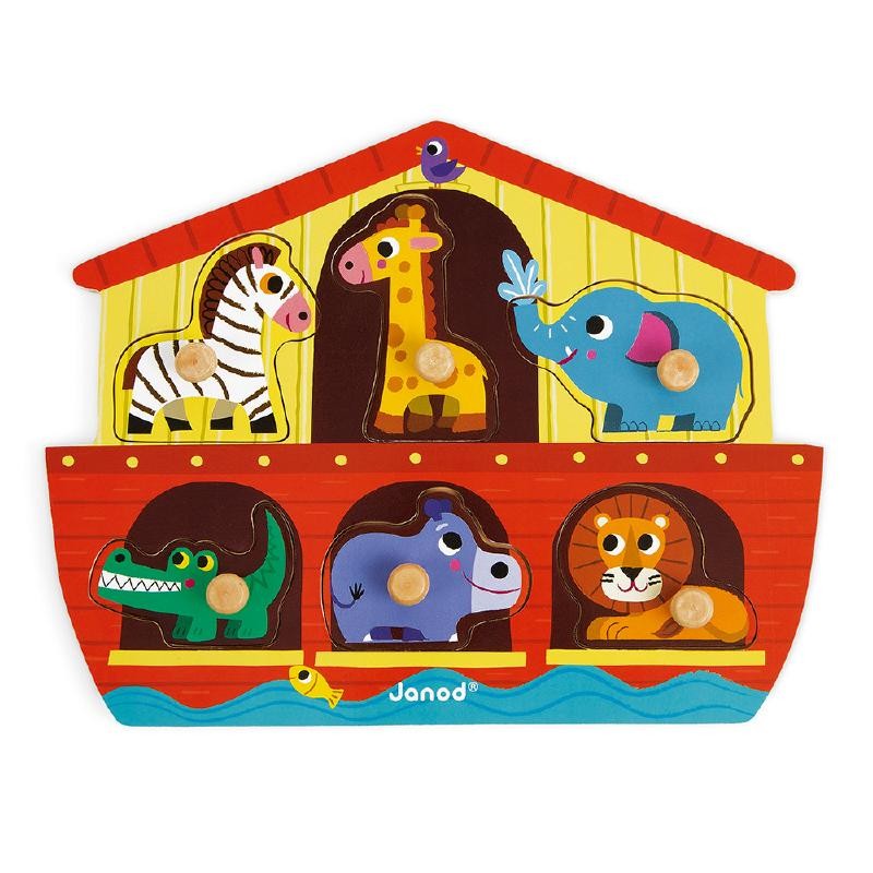 Arca di noé - puzzle tattile ad incastro