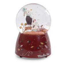 Palla di neve musicale carillon pecora e gatto
