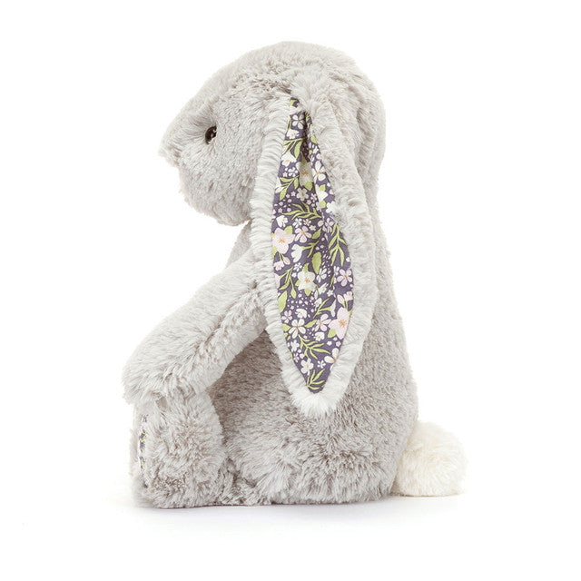 Peluche morbido coniglio blossom argentato