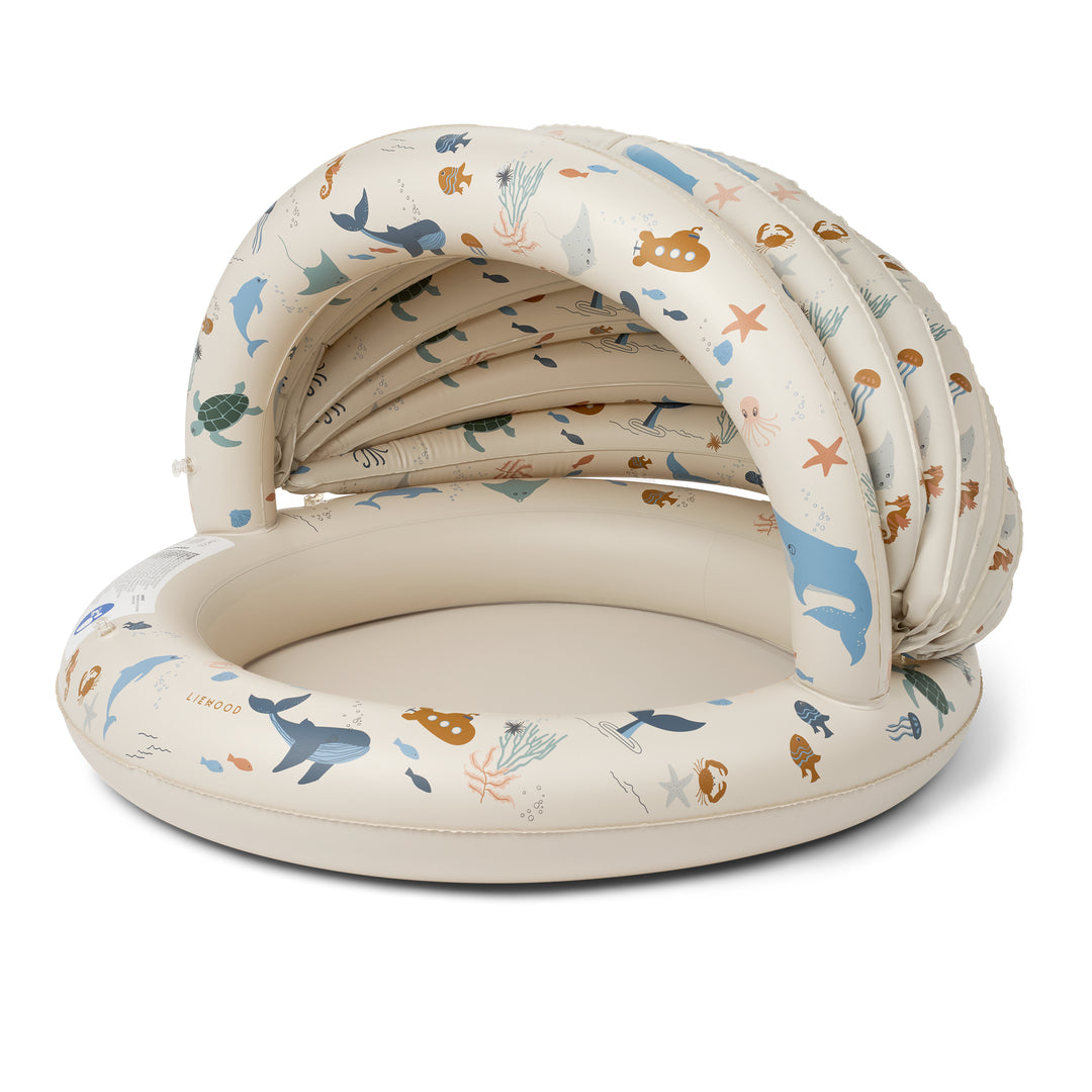 Piscina Gonfiabile per Bambini con Tettuccio Parasole (Ø 108 cm) - Hadleia