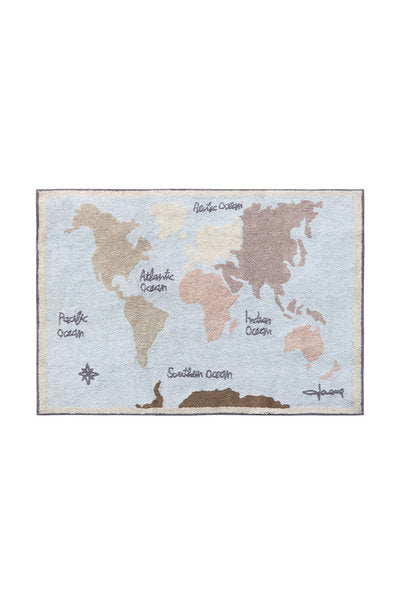 Tappeto lavabile Vintage Map - 140x200cm