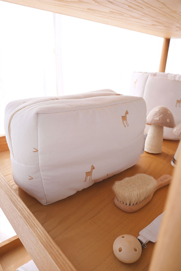Beauty case impermeabile - 100% Cotone Biologico