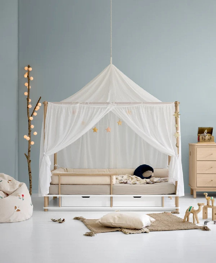 Letto in Rovere Massello 'Camp Nomad Canopy Bed'- 90 x 180 cm