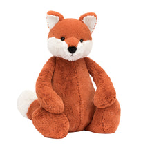 Peluche morbido volpe arancione timida