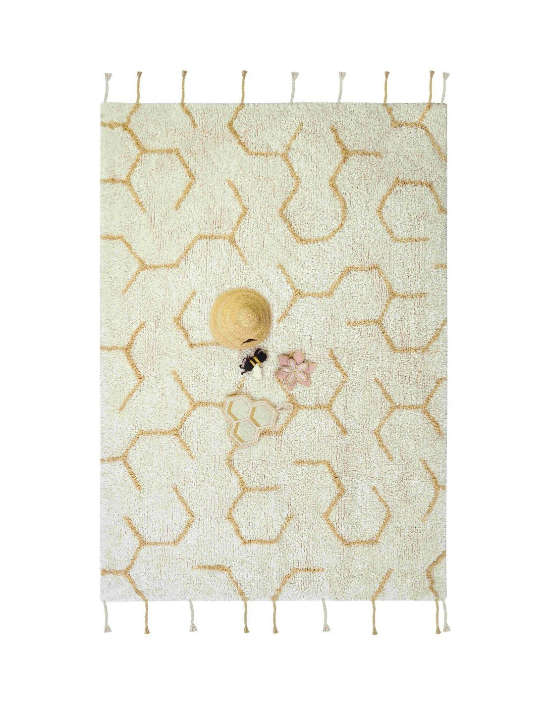 Tappeto da gioco lavabile Pollination - 90x130cm - Collezione Planet Bee