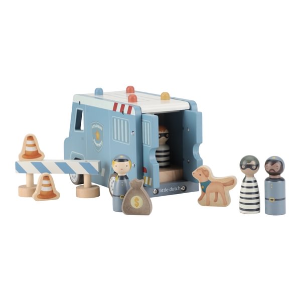 Macchina grande della polizia con personaggi FSC