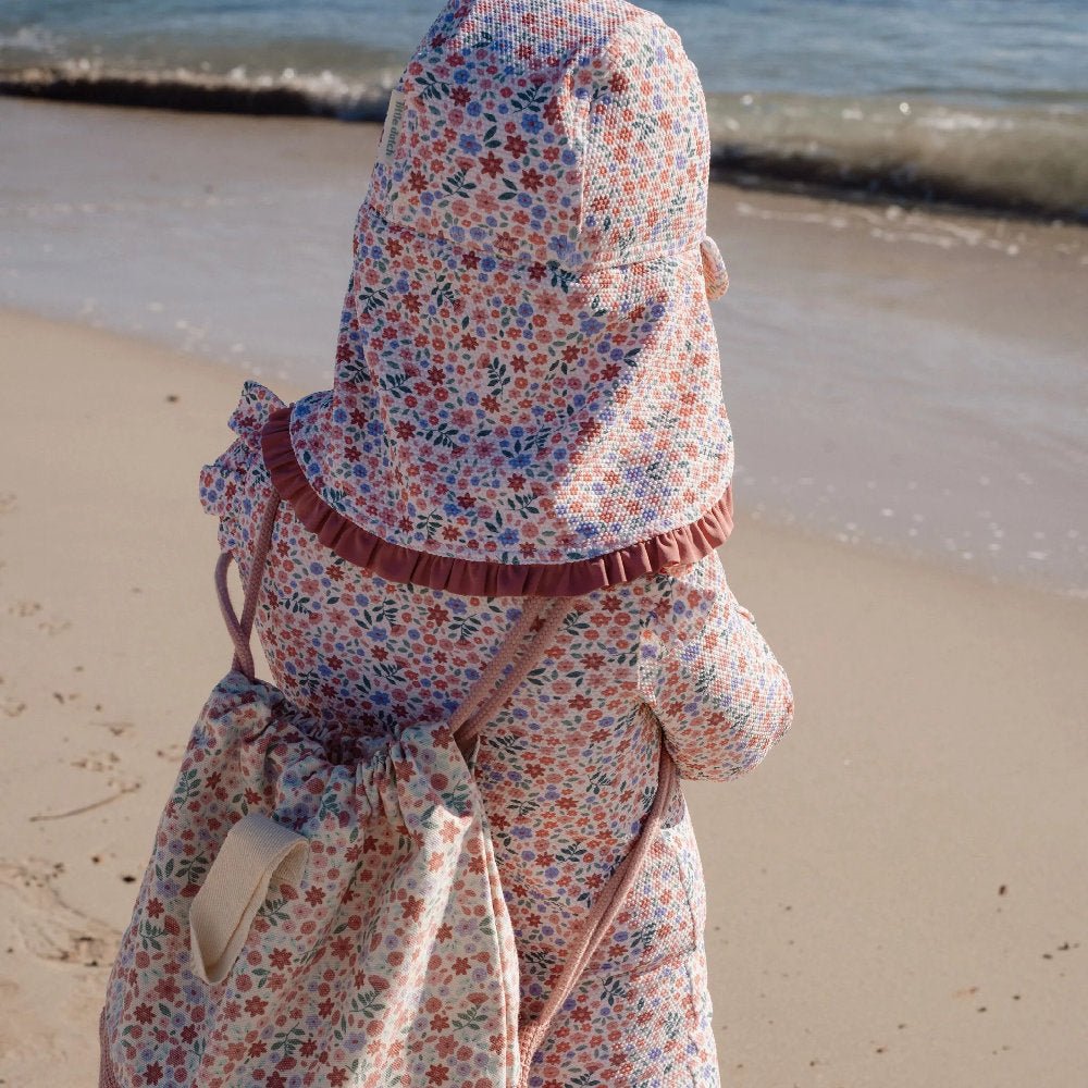 Cappellino Parasole per Bambini con Protezione Collo (Nylon Riciclato)