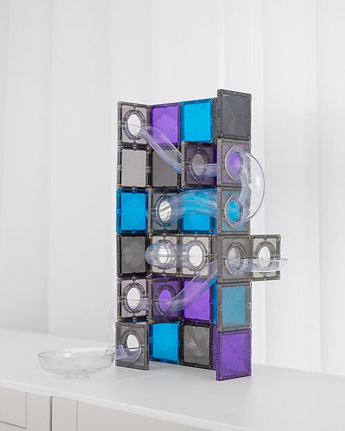 Pacco Pista Palline Magnetica 'Galaxy' (Set 61 Pezzi con Pallina Luminosa)