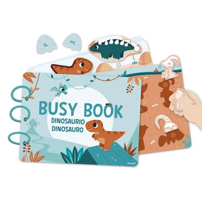 Libro Multi-Attività in Cartone FSC® 'Il Mondo dei Dinosauri' (22 Pagine)