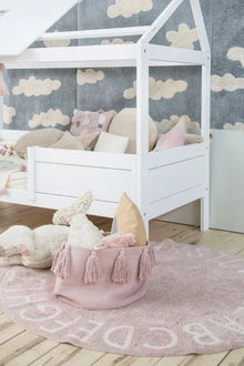 Tappeto rotondo ABC Nude Vintage Natural - 150cm - Lavabile in lavatrice