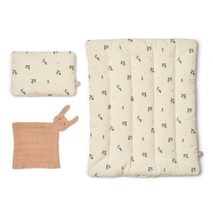 Set piumino e cuscino per Bambole Joan - in Cotone Biologico - Dai 3 Anni