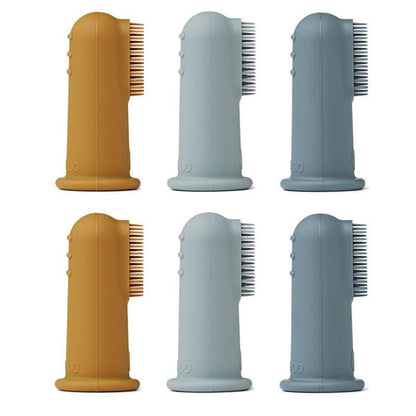 Spazzolino da denti per dito - confezione da 6 pezzi