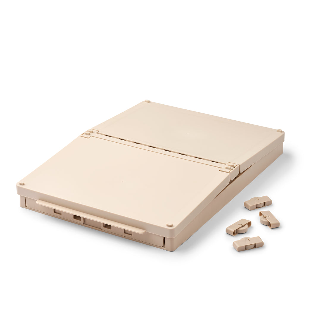 Contenitore Sotto-Letto con Ruote e Coperchio a Doppia Apertura (20 Litri)
