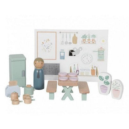 Set cucina per casa delle bambole