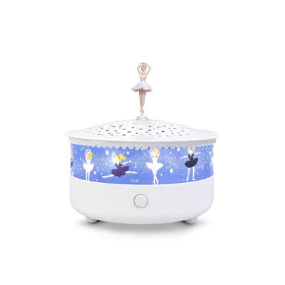 Luce notturna - Proiettore di stelle 14 cm - Musicale - Rilevatore di pianto - Ricaricabile tramite USB
