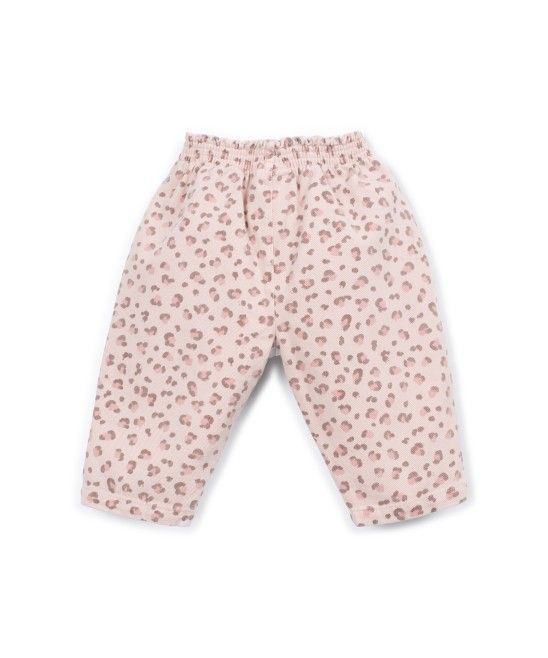 PANTALONI IN TWILL STAMPATO