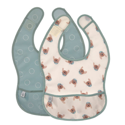 Bavaglino con velcro Waterproof - Confezione 2 pezzi