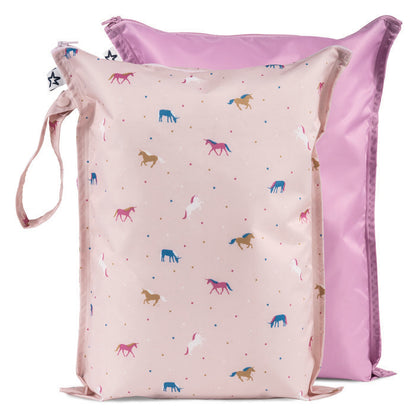 Set da 2 wet bags - materiale riciclato - impermeabili, ecologiche e multiuso