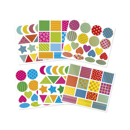 Adesivi con forme geometriche x150pezzi