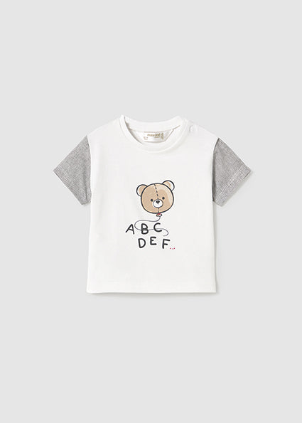 Maglia manica corta bianco orso